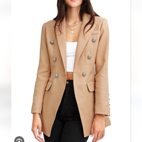 Belle & Bloom Camel or Black Blazer - Picture 2 of 16